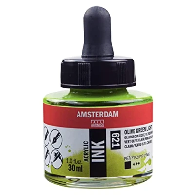 Image of Amsterdam ACRYLC Ink GRN, Olive Green Light, One Size