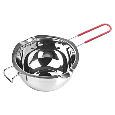 Image of jiyun 400ML Stainless Steel Double Boiler, Candle Making Kit Melting Pot, Pot Bowl, for Wax Butter Chocolate Candy Cheese Caramel