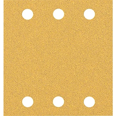Image of Bosch Professional 10x Expert C470 Sandpaper (for Hardwood, Paint on wood, 115x107 mm, Grit 60, Accessories Orbital Sander)