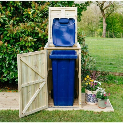 Image of The Garden Village Shireburn Single Wheelie Bin Store 360L