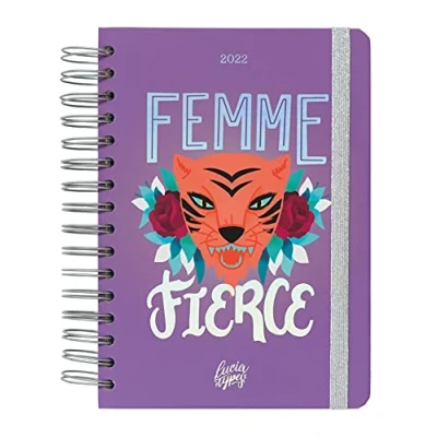Image of Official Femme Fierce 2022 Diary Day To Page 12 Months Planner January December Lucia Types A5 Daily By Kokonote, AAKODPA52203
