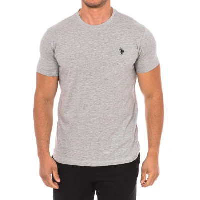 Image of U.S. POLO Mens Short sleeve t shirt 66894 man Grey Size Medium