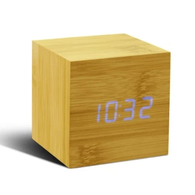 Image of Gingko Design Alarm Clock, Wood, Brown, One Size