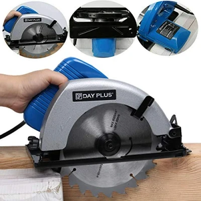 Image of Circular Saw Heavy Duty Electric Compact 900W 4700RPM Wood Plastic DIY Cutting Tool 180mm Blade Kit, 45 Angle, 55mm Depth