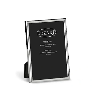 Image of Edzard Photo Frame Genoa, 3x5 inch (9x13 cm), Silver Plated Picture Frame, Tarnish Protected