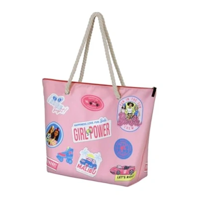 Image of Karactermania Barbie Malibu Soleil Beach Bag, Pink, 52 x 37 cm