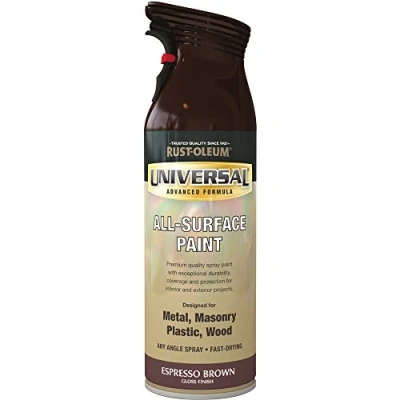 Image of Rust Oleum AE0160008E8 400ml Universal Spray Paint Espresso Brown, 400 ml (Pack of 1)