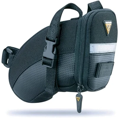 Image of Topeak Aero Wedge Pack Saddle Bag, Strap Fit, Micro, Black