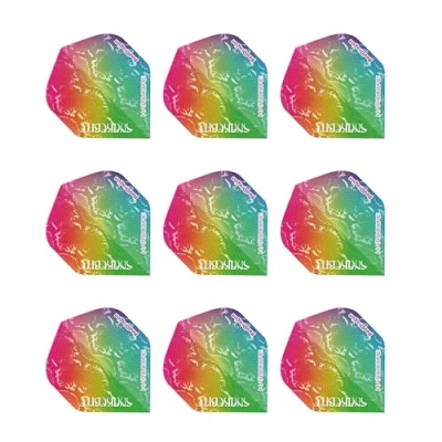Image of RED DRAGON Hardcore Peter Wright Snakebite Snakeskin Extra Thick Dart flights 3 sets per pack (9 in total)