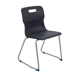 Image of Titan Skid Base Chair Size 6 460mm Seat Height Charcoal T26 C