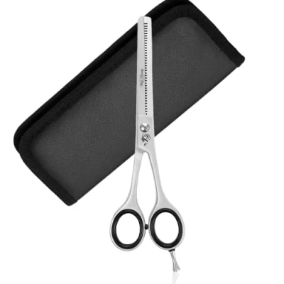 Image of Wishbeauty Thinning Scissors Professional Hairdressing Stainless Steel Barbers Hair Cutting Teeth for Salon, Children, Men &amp; Women (Hair Scissor)