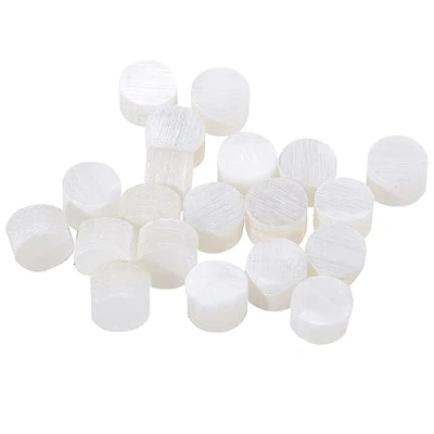 Image of Musiclily Pro 3mm Natural Mother of Pearl Guitar Fretboard Inlay Dots, White (Set 20)