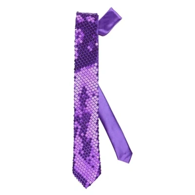 Image of &quot;PURPLE SEQUIN NECKTIE&quot;
