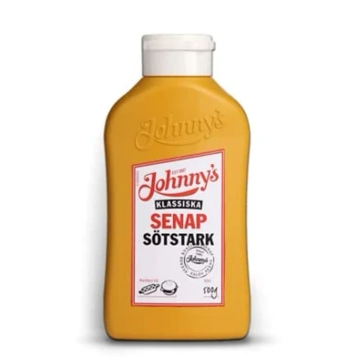 Image of Johnnys Senap Sotstark Swediish Hot and Sweet Mustard 500g