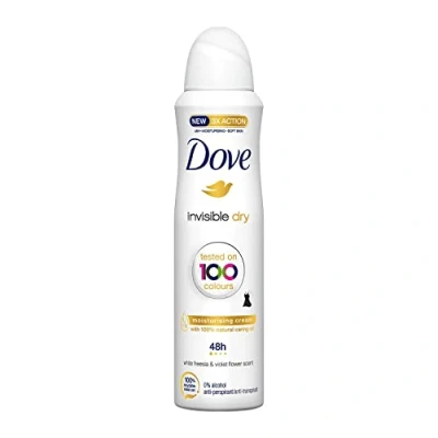 Image of Dove Spray Invisible Dry Anti White Marks Per Spirant Deodorant, 150 ml