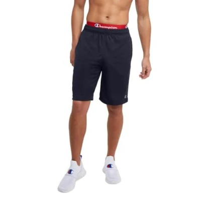 Image of Champion Men&#039;s Sport Shorts, Moisture Wicking, Athletic Gym Shorts (Reg. Or Big &amp; Tall), Navy C Logo, X Large