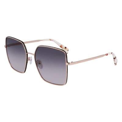 Image of LIU JO Sunglasses Rose goldcoloured, Women&#039;s, Size: 58, gold coloured