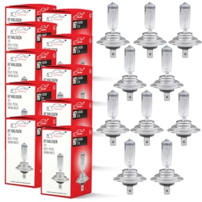 Image of Xtremeauto H7 Headlight Bulb 55w 10 Pack Bulbs Car Bulbs, Replacement Bulb, 477 Bright Vision For Day/Night Use
