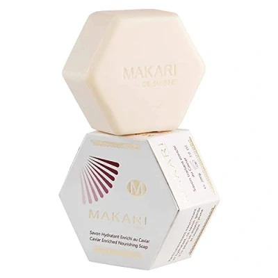 Image of Makari Classic Caviar Enriched Treatment Soap 7.0 oz Moisturizing &amp; Brightening Bar for Face Body Anti Aging Cleanser Combats Dryness, Dullness, Wrinkles Blemishes