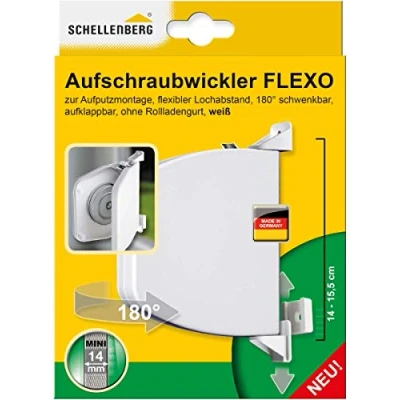 Image of Schellenberg Screwed Coiler Mini Flexible Collapsible, White, 50153