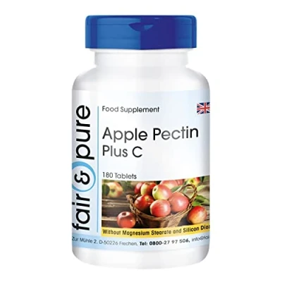 Image of Fair &amp; Pure® Apple Pectin 500mg Plus Vitamin C and Calcium Vegan 180 Tablets