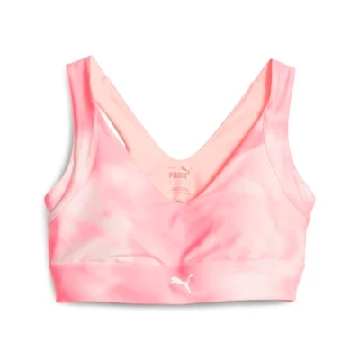 Image of PUMA Womens Run High Impact AOP Ultraform Bra Underwear Top, Koral Ice, M EU