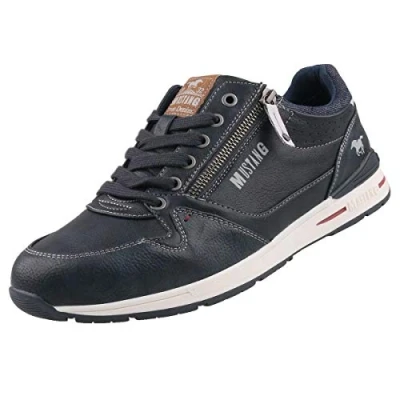 Image of Mustang 4154 304 820, Men’s Low Top Sneakers, Blue (Navy 820), 8 UK (42 EU)