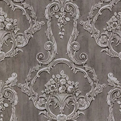 Image of Debona Wallpaper 6215 Grosvenor Anthracite