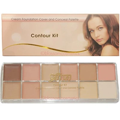Image of Saffron Contour Kit Cream Foundation Cover and Conceal Palette