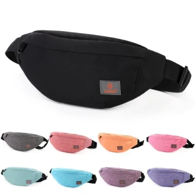 Image of WANDF Waist Bum Bag Fanny Pack for Men Women Hip Belt Sport Hiking Running Jogging Walking