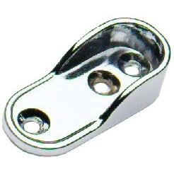 Image of Merriway BH00856 Wardrobe Rod Socket Cp Oval 16mm x 32mm 4 Pcs