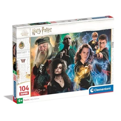 Image of Clementoni Jigsaw Puzzle Harry Potter 104 Pieces Supercolor For Children 6 8 Years, Cartoon, Hogwarts, Gift Boy/Girls, Kids, Made In Italy, 25775