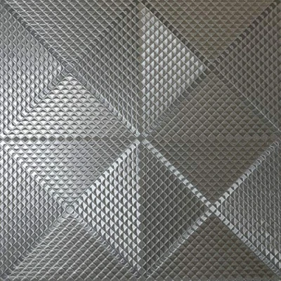 Image of Arthouse Geo Diamond Gunmetal Wallpaper