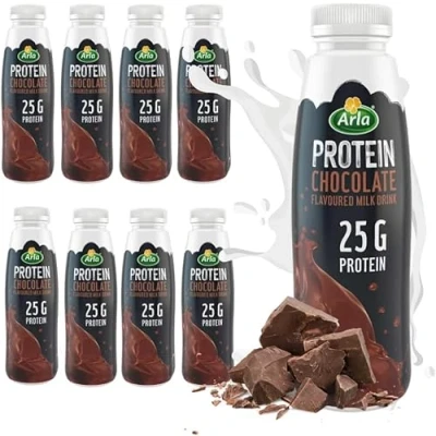Image of Priceless Discounts Online Chocolate Protein Milkshake 482ml (Pack of 8) Breakfast Shake Post Workout Recovery Drink Drinks Ready To