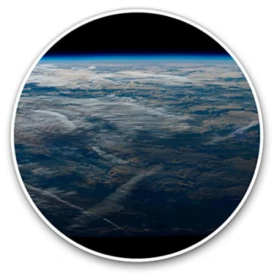Image of Vinyl Stickers (Set of 2) 7.5cm Earth Space Planet NASA Solar System #8093