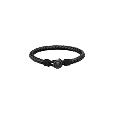 Image of BOSS THAD Classic Bracelet, Men&#039;s, Size: One Size, Black