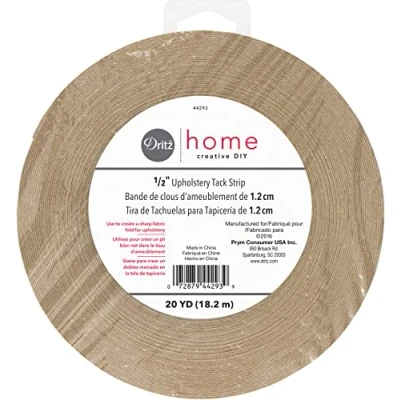 Image of Dritz Upholstery Tack Strip 1/2 x 20yd Natural, Cotton, Brown, Each