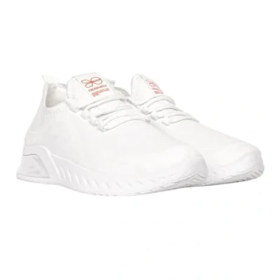 Image of Crosshatch Men Trainers Lightweight Lace up Sport Gym Sneaker Shoes UK Size 7 12 (White Red, 9 UK)