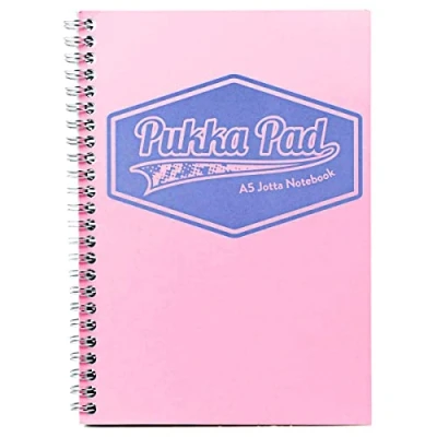 Image of Pukka Pad Pastel A5 Wirebound Jotta Notebook Ruled 80gsm 8629 PST Assorted