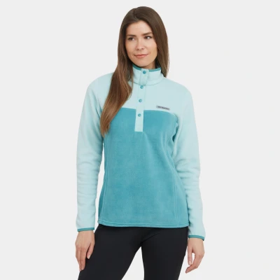 Image of Columbia Women&#039;s Benton Springs Half Snap Pull Over 2, Fleece Over, Teal/Spray, XS
