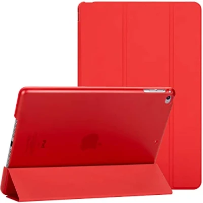 Image of For Apple iPad Mini 1/2/3 Smart Magnetic Stand Case with Automatic Wake/Sleep (Red)
