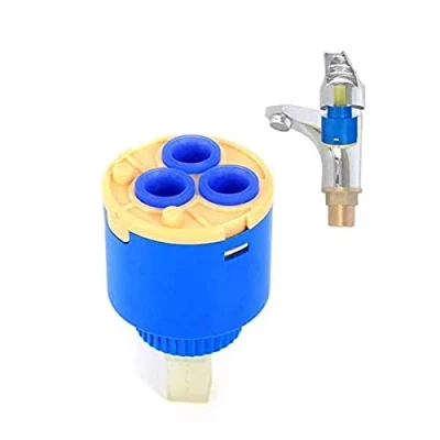 Image of TOOLSTAR Tap Cartridge, 1PC 35MM Ceramic Disc Cartridge Valve for Replacement Cartridges of Single Lever Tap, Monobloc Bathroom or Kitchen Mixer Taps (Type A 35MM)