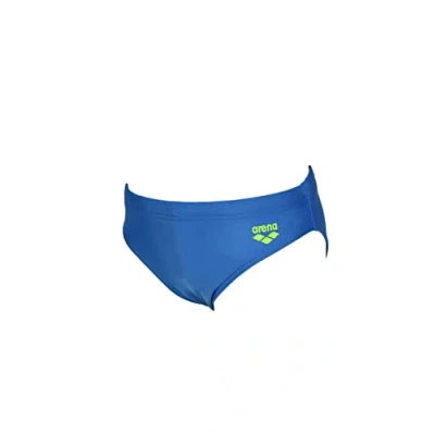 Image of Arena Boys Swim Brief Friends Graphic Turquoise