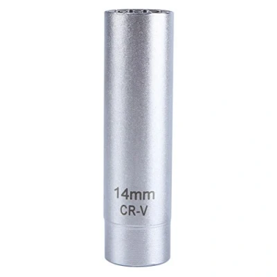 Image of Spark Plug Socket, 14mm High Visibility 3/8&quot; Socket Magnetic Polish Removal Tool A6032 Drive