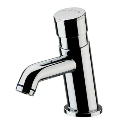 Image of Teams Non Concussive Self Closing Push Down Type Basin Sink Mono Tap TAV