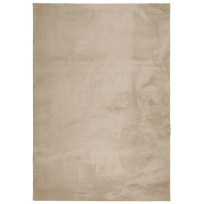 Image of vidaXL Rug HUARTE Short Pile Soft and Washable Sand 120x170 cm