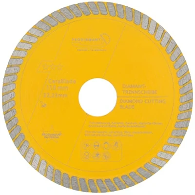 Image of PRODIAMANT diamond cutting disc 110mm x 22.23 Cerablade ceramic for and natural stone tiles, porcelain stoneware, hard floor glazed clinker bricks