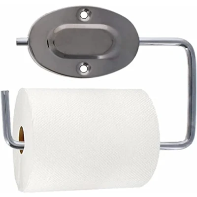 Image of Traditional Heavy Duty Toilet Paper Roll Holder Wall Mounted Tissue Hanger Classic Design With Chrome Finish Comes Fixings For Easy Assembly