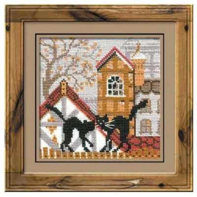 Image of RIOLIS Cross Stitch Kit 613 City Cats Autumn