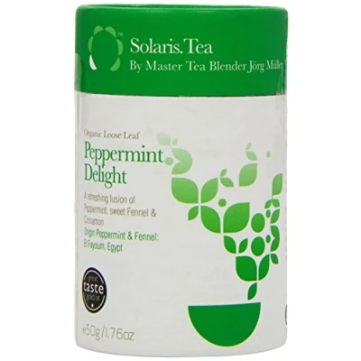 Image of Solaris Tea Organic Loose Whole Leaf Peppermint Delight 50 g